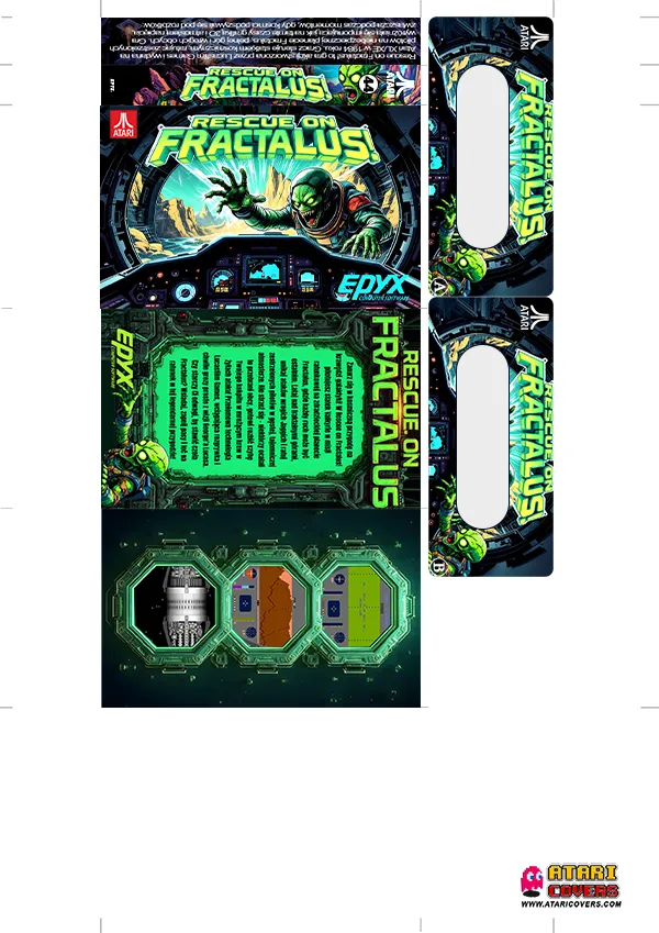 Rescue on Fractalus! cassette cover