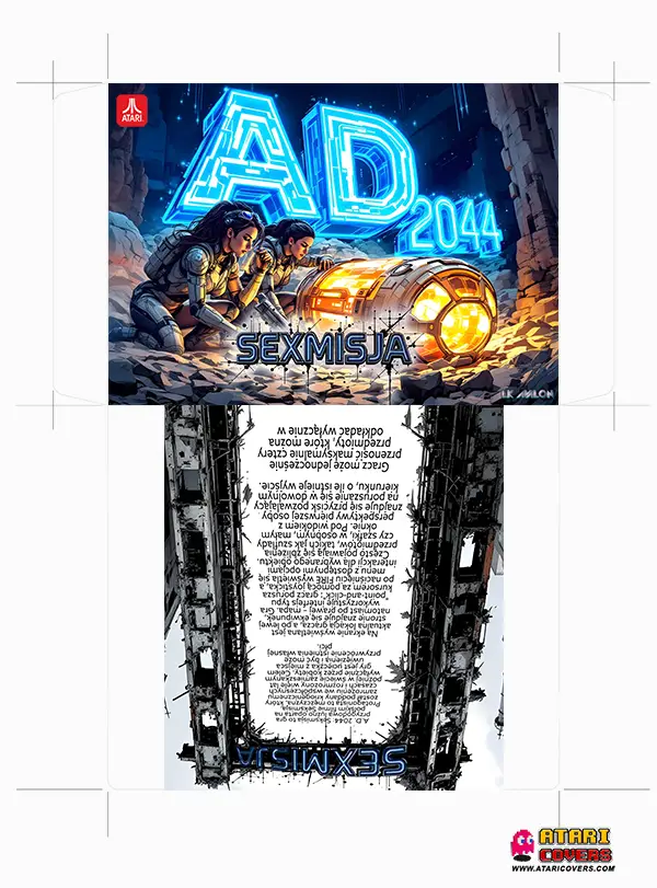 A.D. 2044 Atari game new floppy disk sleeve design