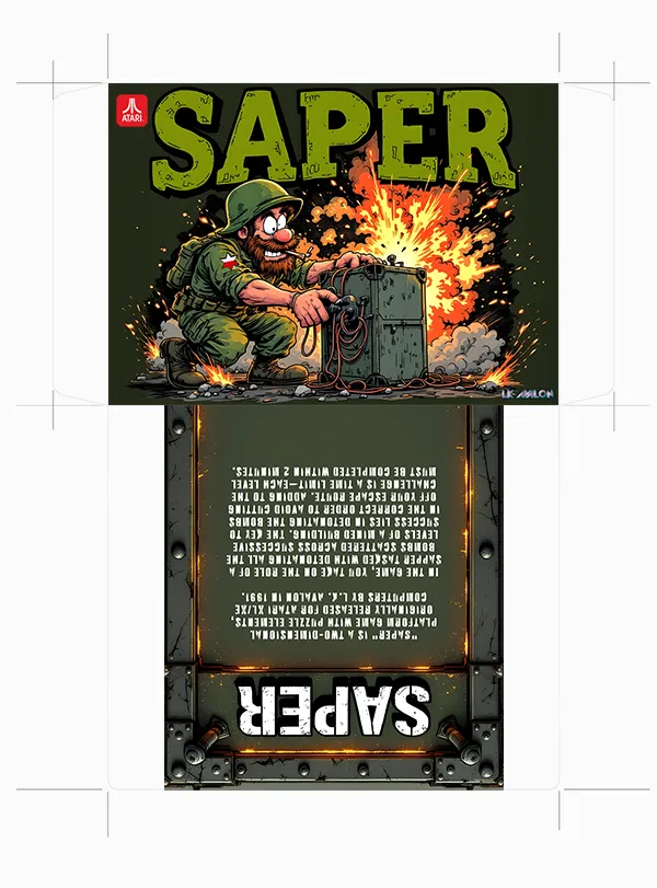 Saper: Puzzle-Platformer Legend for Atari XL/XE