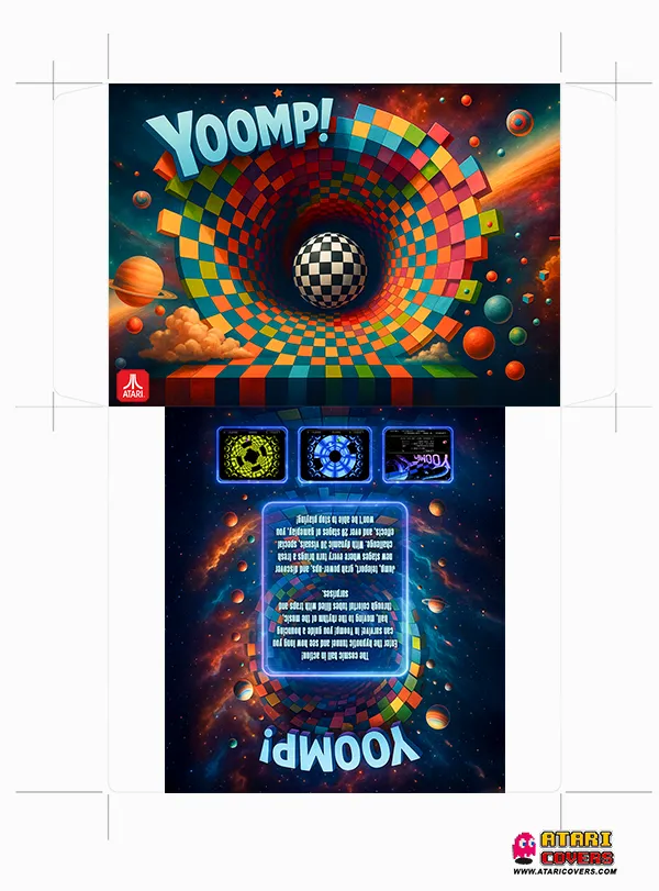 Yoomp! – 3D Tunnel Platform Action on Atari XL/XE