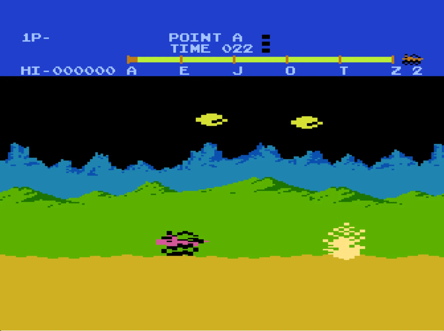 Moon Patrol Redux - Atari XL/XE