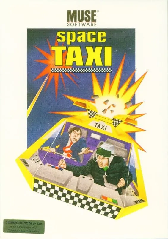 Oryginalna okładka Space Taxi on Atari XL/XE