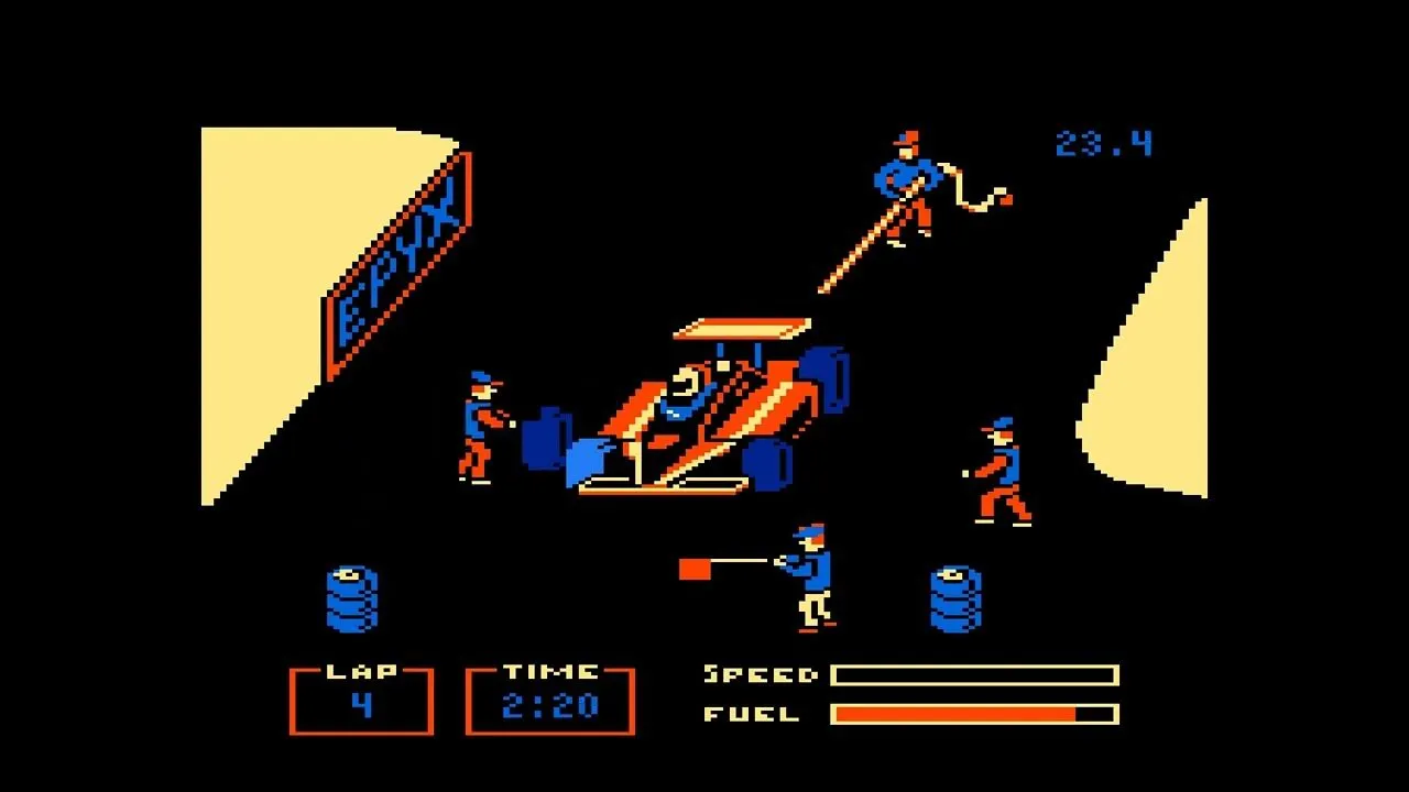 Pitstop – Atari XL/XE