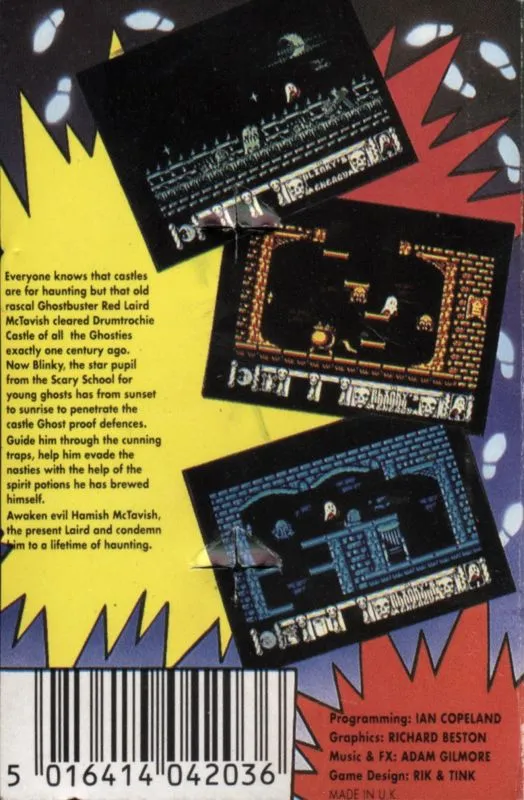 Oryginalna okładka Blinky’s Scary School – Atari XL/XE