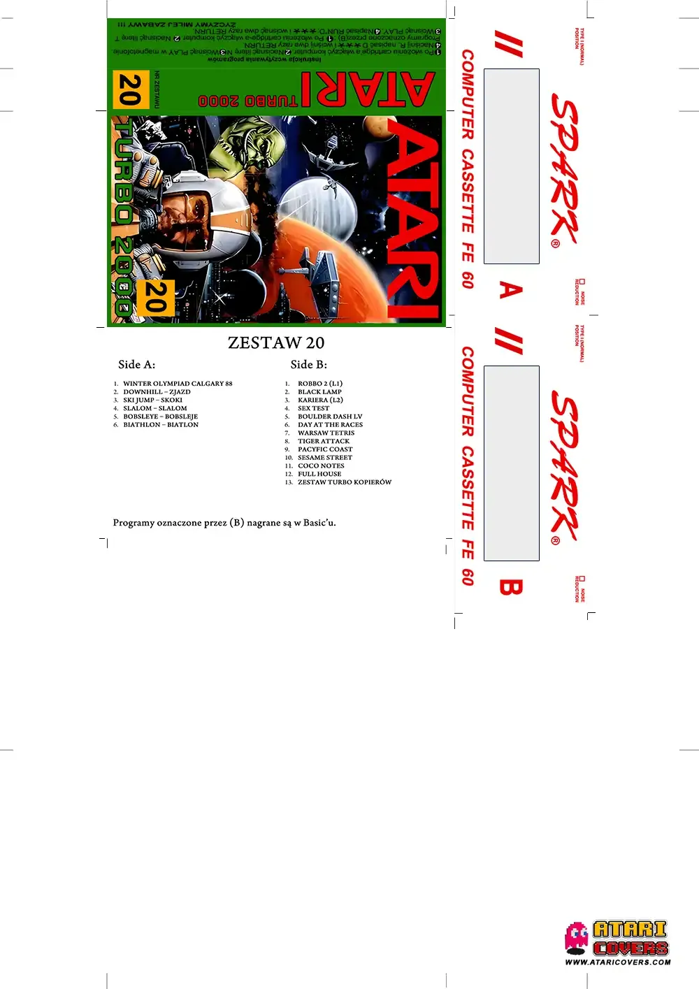 Okładka kasety - Spark zestaw 20