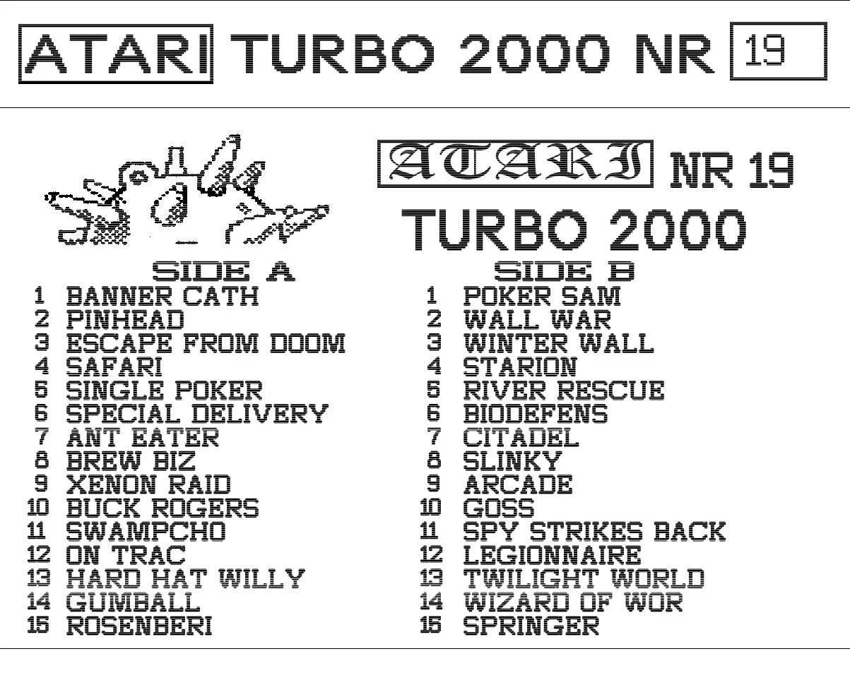 Okładka kasety - Mina zestaw 19