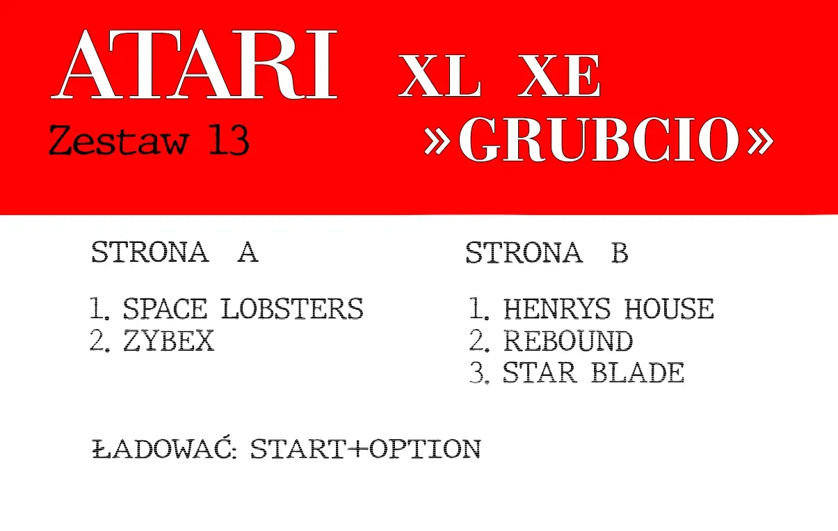 Okładka kasety - Grubcio zestaw 13