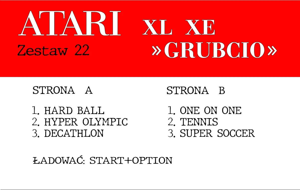 Okładka kasety - Grubcio zestaw 22