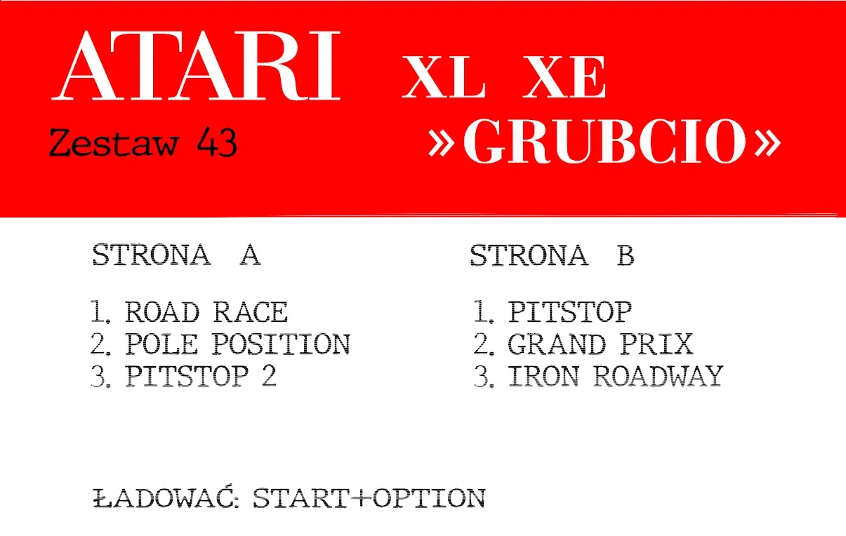 Okładka kasety - Grubcio zestaw 43