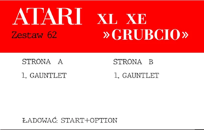 Okładka kasety - Grubcio zestaw 62