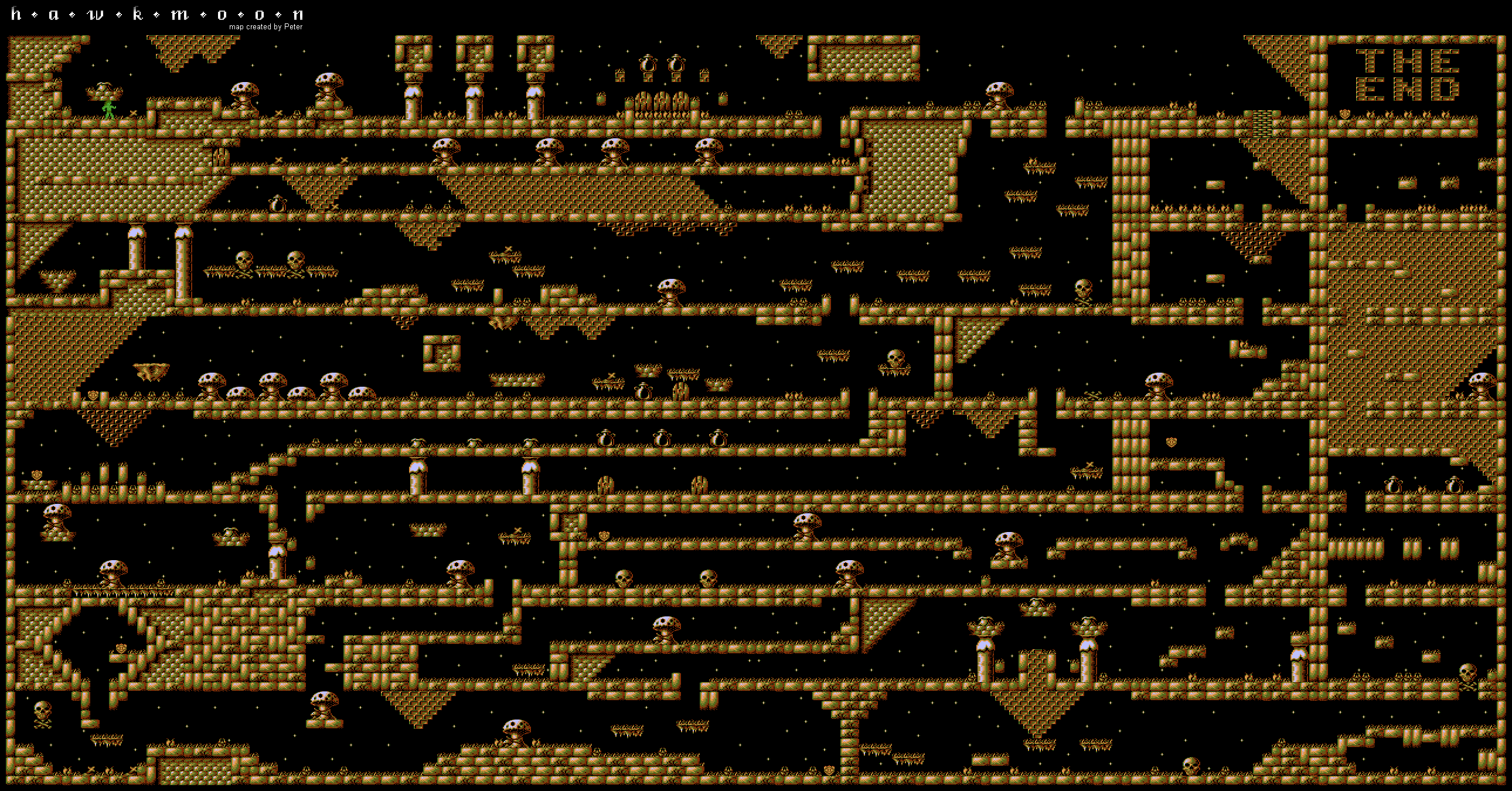 Mapa HawkMoon – Atari XL/XE