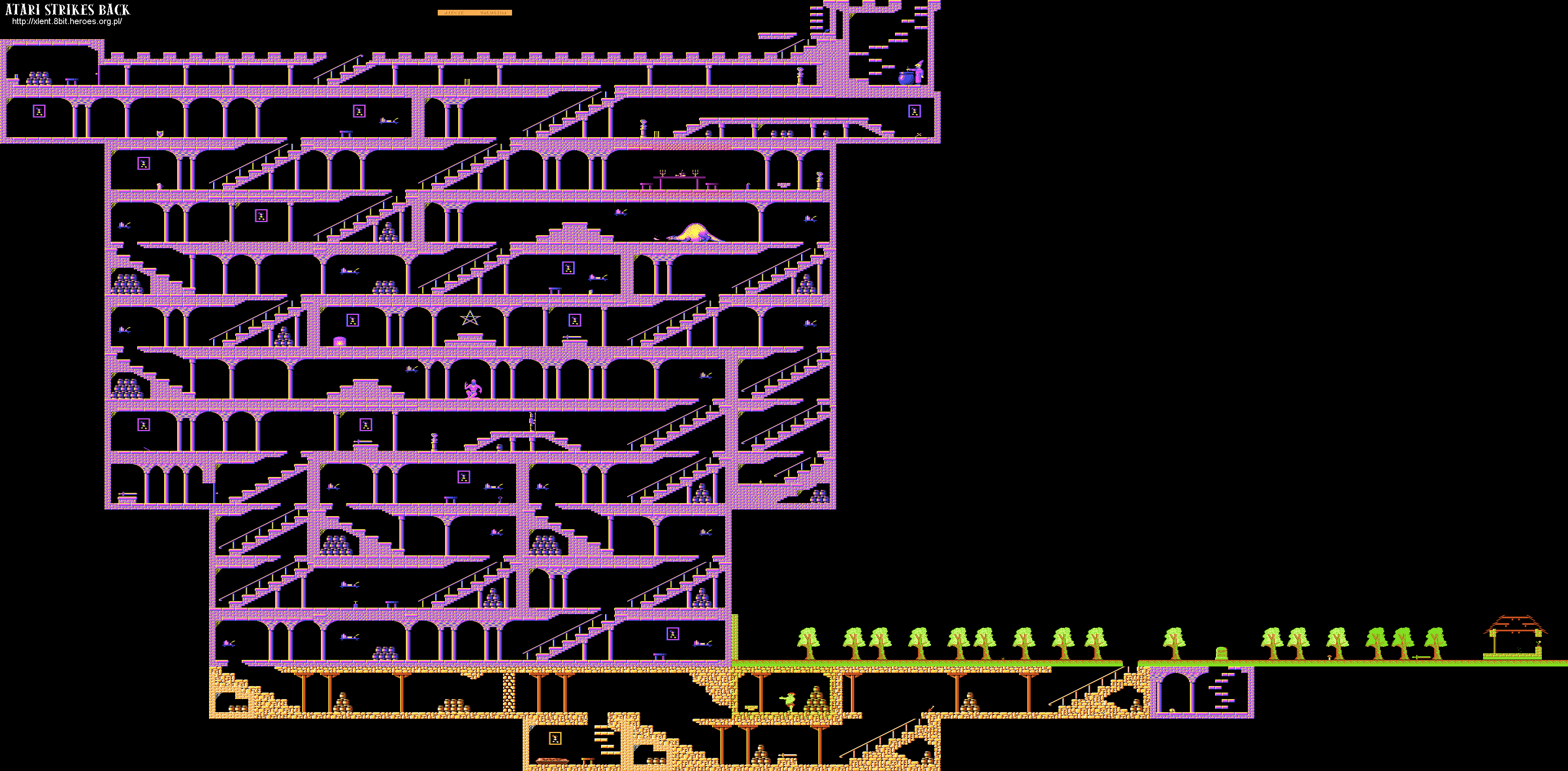 Mapa Miecze Valdgira – Atari XL/XE