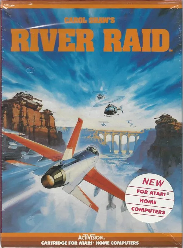 Oryginalna okładka River Raid – Atari XL/XE