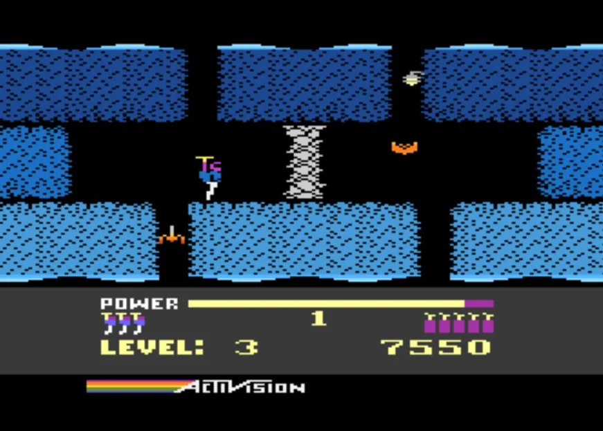 H.E.R.O. on Atari XL/XE