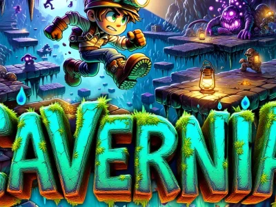 Okładka kasety gry cavernia