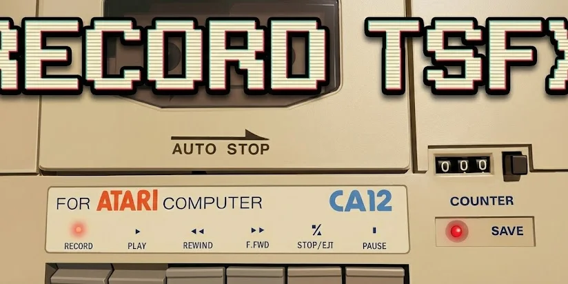 TSFX — instrukcja nagrania obrazu kasety na magnetofonie Atari