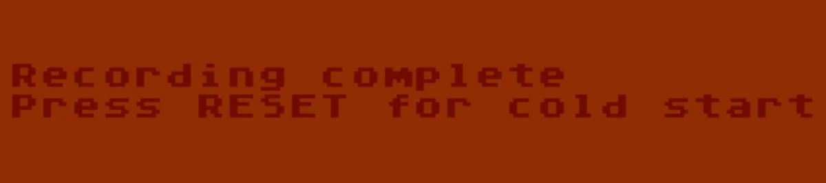 Ekran końcowy nagrywania TSFX